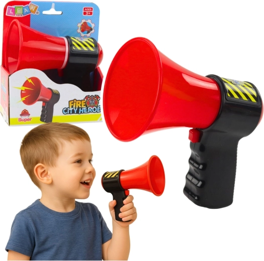 Megáfono interactivo de bombero para niños con efectos de sonido