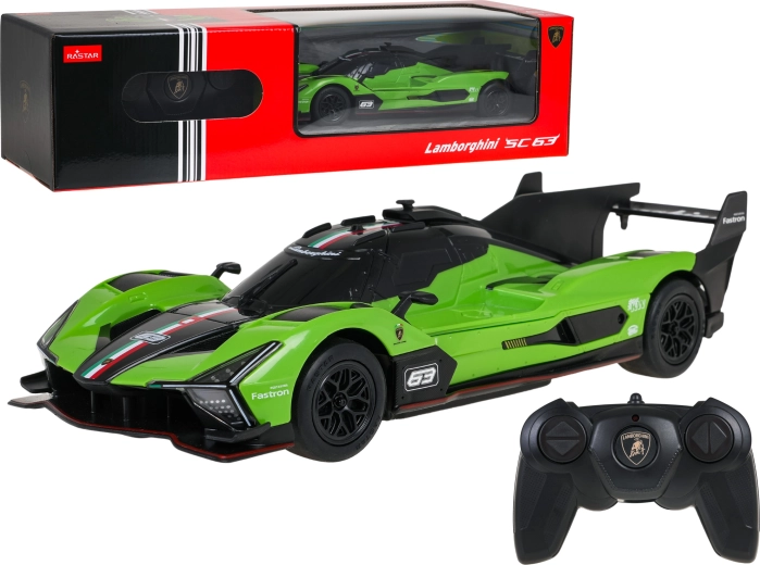 Coche teledirigido Lamborghini SC63 LMDh R/C a escala 1:24