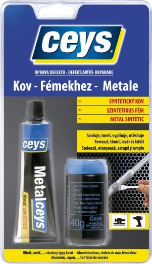Masilla con carga metálica 40 ml + 40 g CEYS