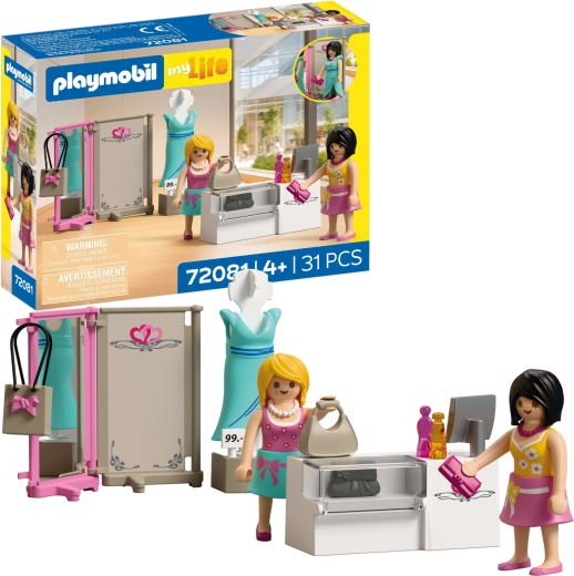 Playmobil My Life estudio de moda – figuras y accesorios, 31 piezas