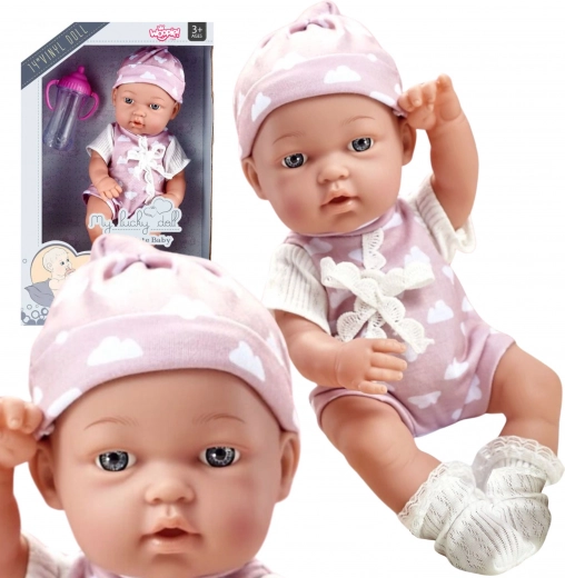 Woopie Royal adorable bebé con ropa rosa 36 cm
