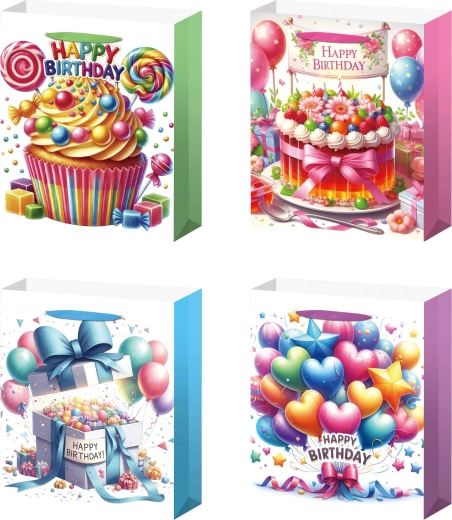 Bolsa de regalo L para cumpleaños