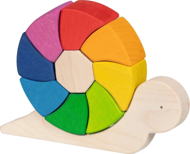 Puzle de madera y juego de construcción caracol Pauline