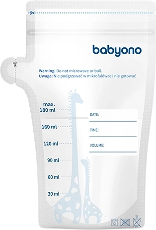 Bolsas para leche materna 180 ml – 30 uds BabyOno