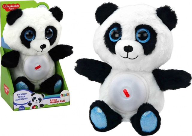 Panda de peluche con lámpara nocturna y canciones de cuna 30 cm