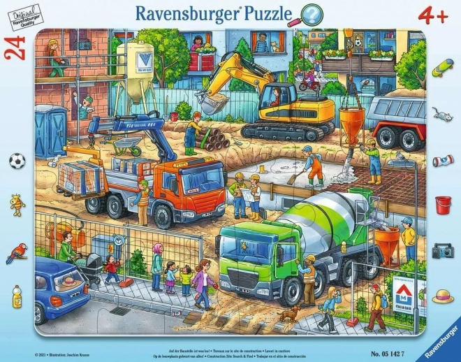 Puzzle En la obra 24 piezas