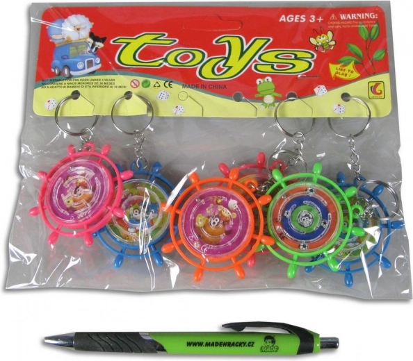 Llaveros infantiles con forma de timón 6 uds.
