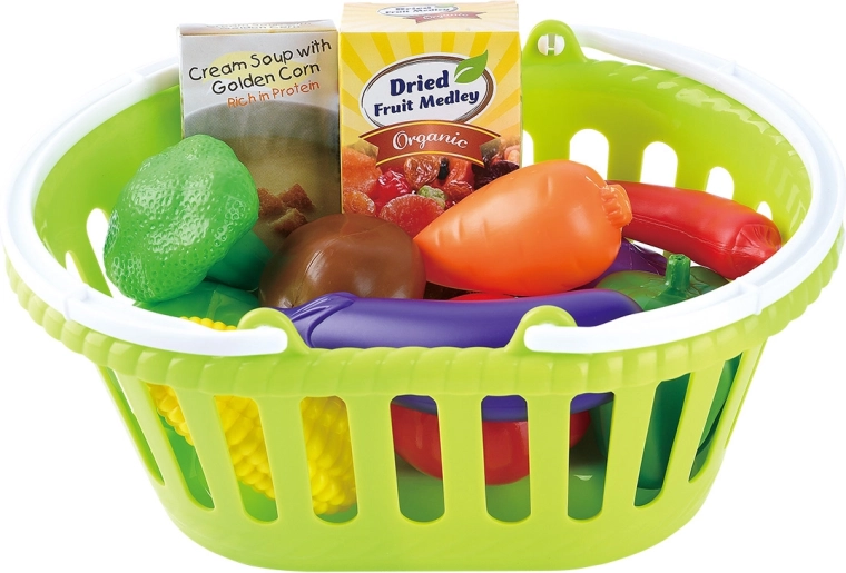 Playgo cesta vegetariana – set de cocina de 13 piezas