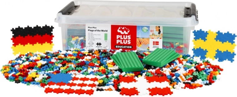 Plus-Plus caja de banderas 2400 piezas