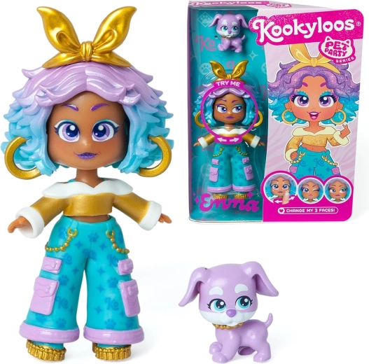 KookyLoos figura Emma – Pet Party con perrito