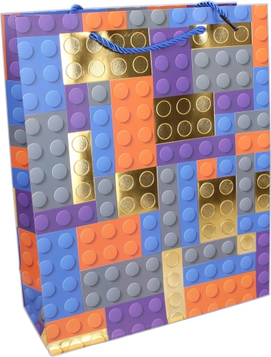 Motivo divertido de bloques de construcción