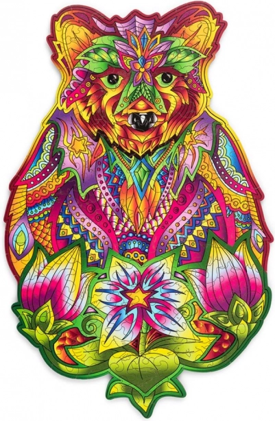 Puzle de madera de colores – oso