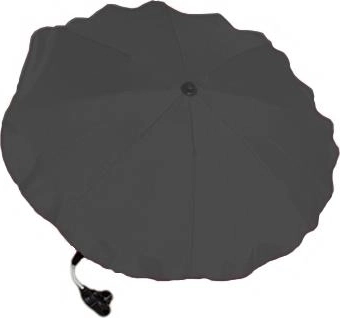 Sombrilla para cochecito color grafito con soporte universal
