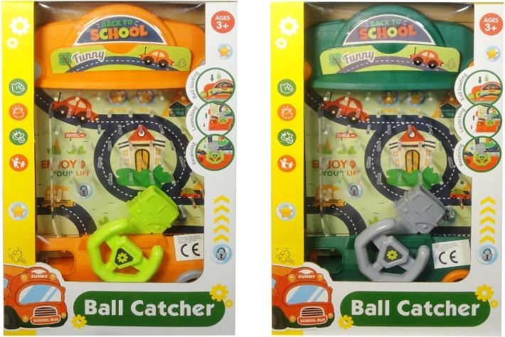 Juego infantil de destreza con pelotas – autobús laberinto