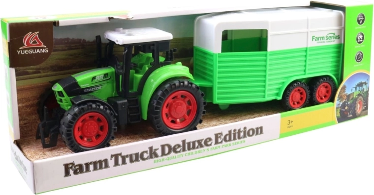 Tractor con remolque 40 × 10 × 14 cm