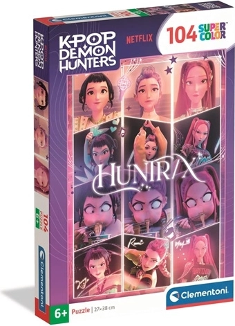 Puzzle Clementoni K-Pop Demon Hunters SuperColor de 104 piezas