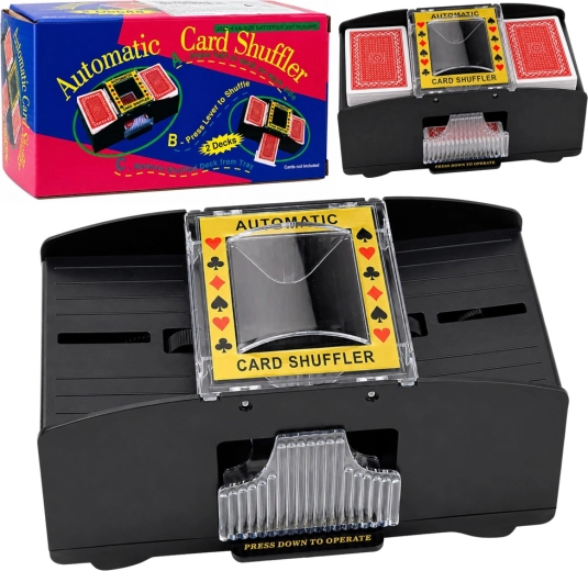 Mezcladora eléctrica automática de cartas para 2 mazos - 1 pieza
