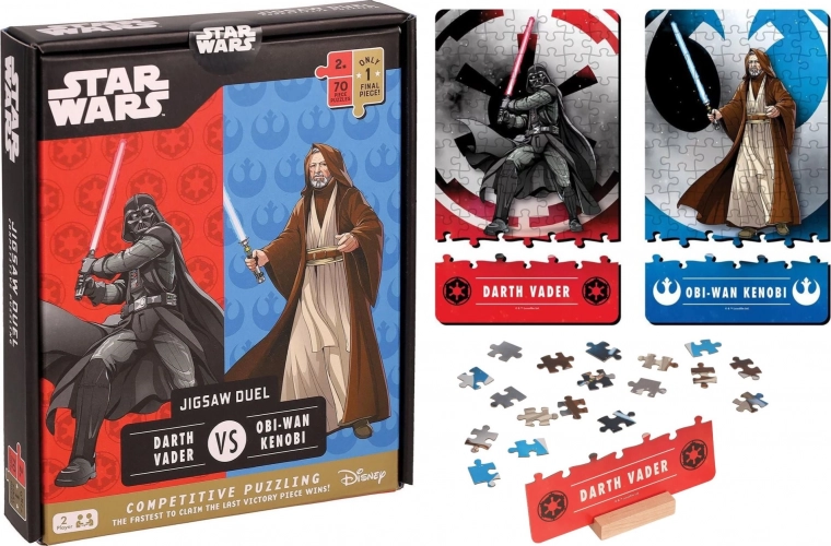 Duelo de Star Wars – dos rompecabezas de 70 piezas para 2 jugadores de Ridley’s Games