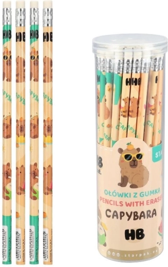 Lápiz HB con goma Capibara - 1 pieza