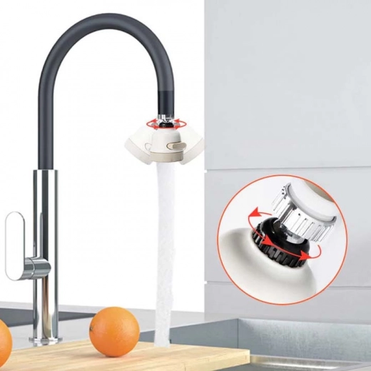 Giro fluido de 360° para direccionar el chorro con precisión