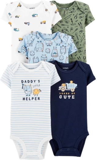 CARTER'S body de niño de manga corta, mix 5 uds – PRE/talla 46