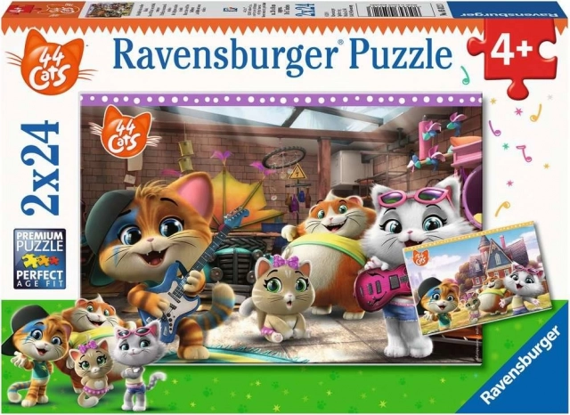 Puzle infantil RAVENSBURGER 44 GATITOS – 2×24 piezas