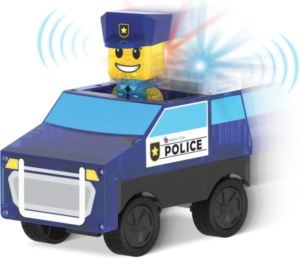 2 figuras y un vehículo policial de retroceso incluidos