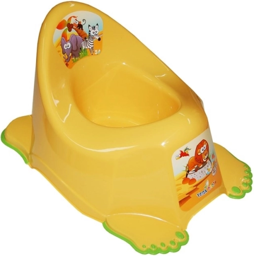 Orinal infantil antideslizante Safari amarillo