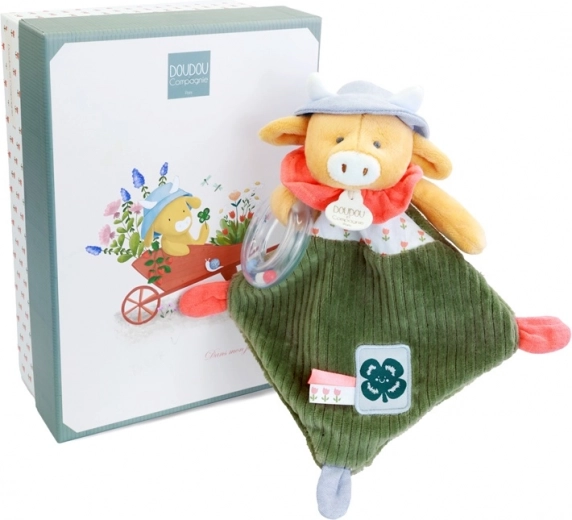 Vaca Aneth con sonajero 21 cm - Set de regalo Doudou