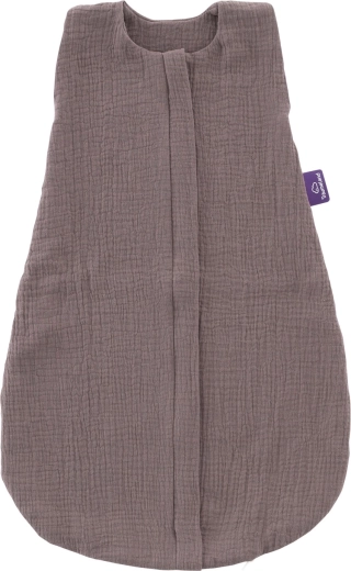 Saco de dormir de verano Träumeland Liebmich de muselina Schokopflaume 90 cm