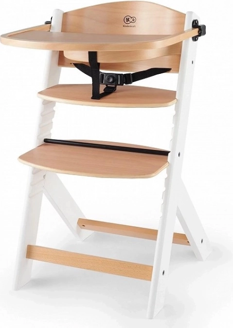 Kinderkraft enock silla de comedor de madera white