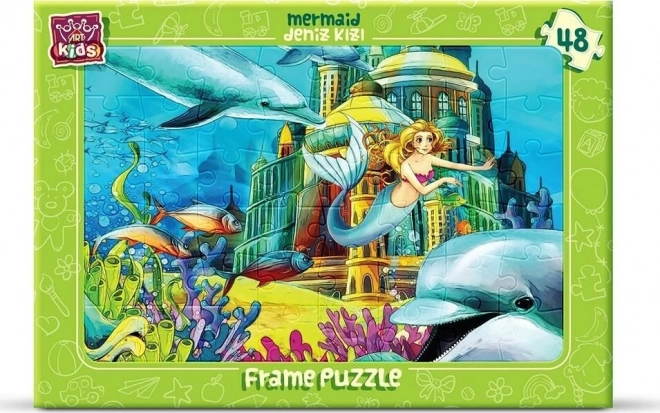 ART PUZZLE sirena marina – puzle de tablero, 48 piezas