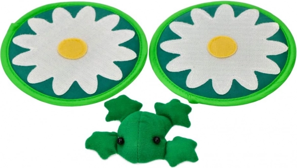 Atrapa la ranita – juego infantil de reflejos con palas blandas