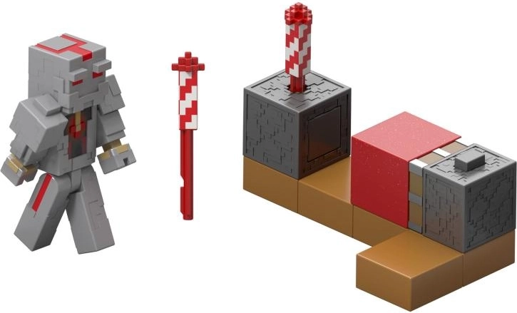 Figura de acción de Minecraft con lanzador de pirotecnia 8 cm