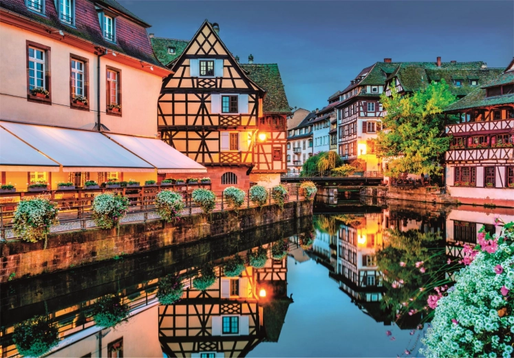 Puzzle 500 compacto – casco antiguo de Estrasburgo