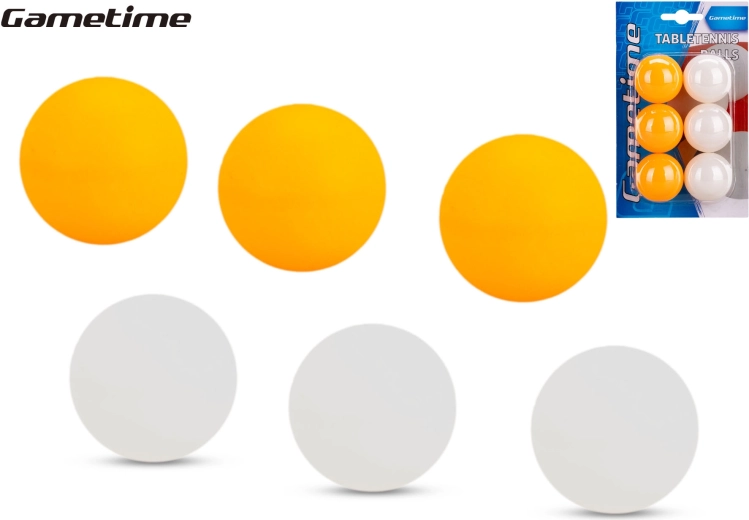 Pelotas Gametime para tenis de mesa 6 uds