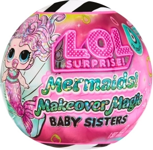 L.O.L. Surprise mermaids makeover magic baby sisters muñeca que cambia de color