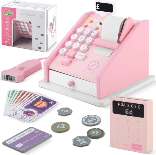 Caja registradora de madera para niños RICOKIDS