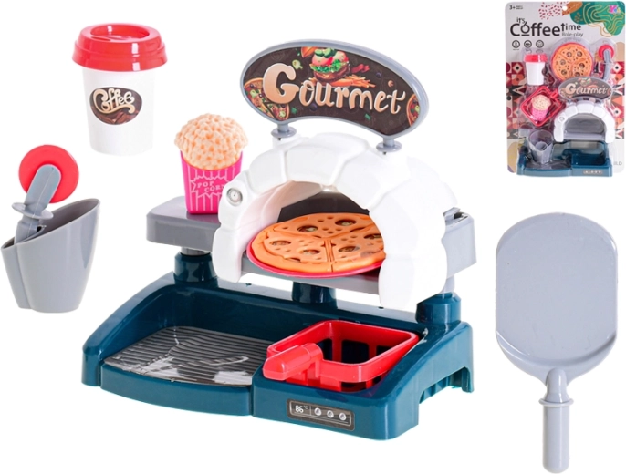 Set de pizza de comida rápida infantil 16 × 16 cm, 8 uds