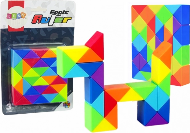 Juego lógico: cubo mágico plegable tipo serpiente