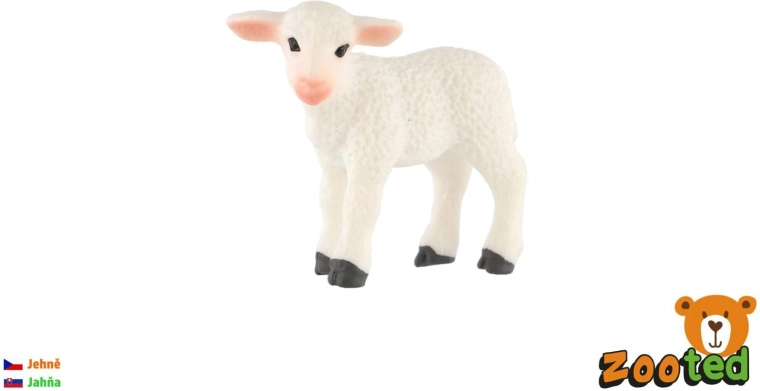 Figura de cordero de oveja doméstica Zooted de 5 cm