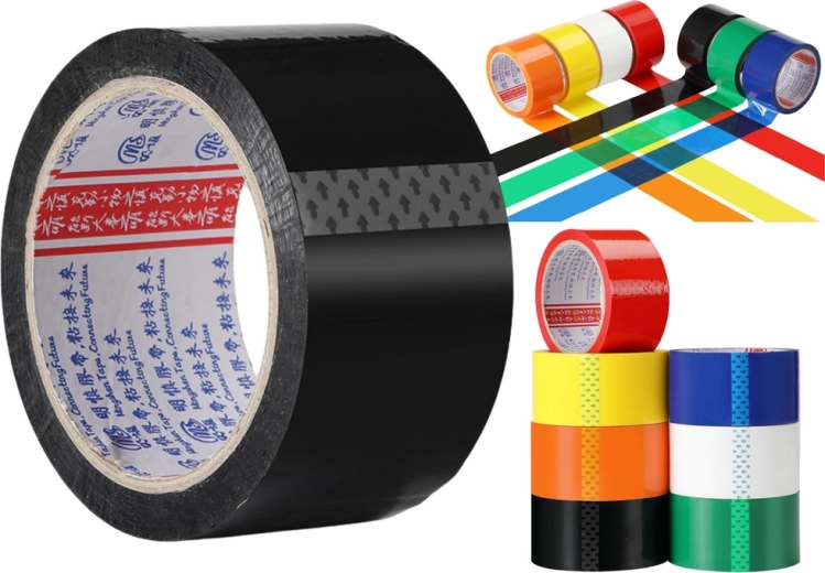 Cinta de embalaje acrílica negra 48 mm x 50 yd