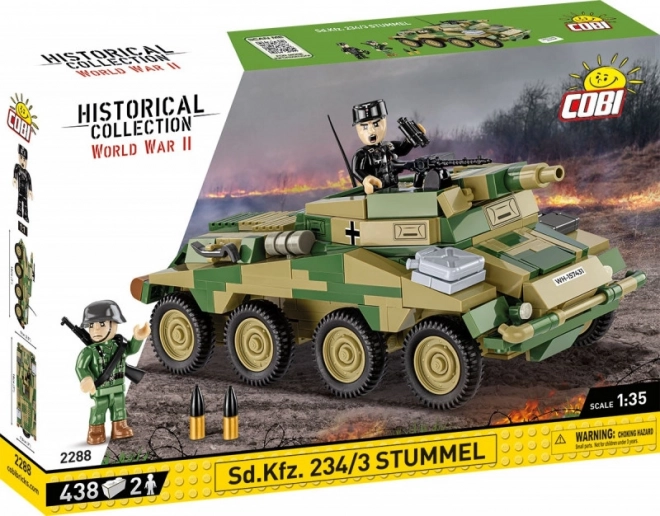 Set de construcción COBI Historical Collection Sd.Kfz. 234/3 Stummel 1:35