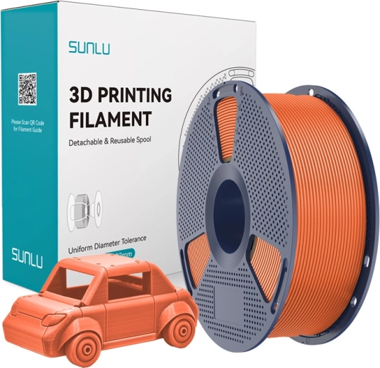 Filamento Sunlu PETG color naranja soleado