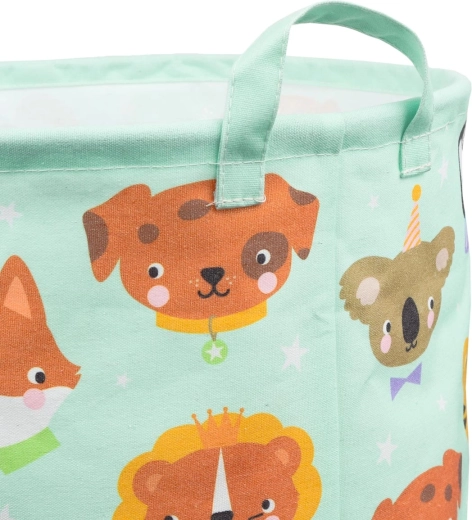 A Little Lovely Company cesta de almacenamiento para juguetes amigos animales