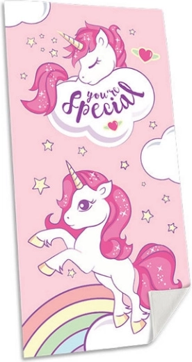 Toalla con unicornio 70 × 140 cm
