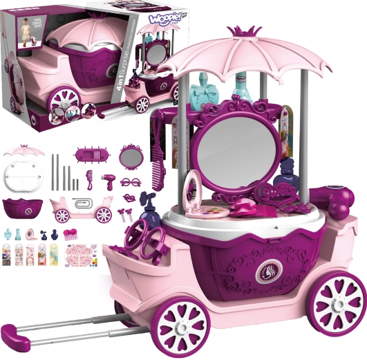 Woopie tocador infantil portátil 4 en 1 con ruedas, 31 accesorios