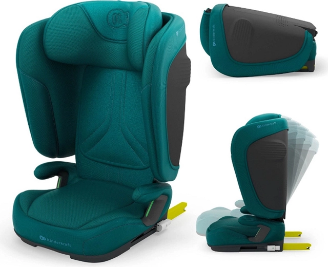 Silla de coche plegable Kinderkraft Unity 2 i-Size 100–150 cm green