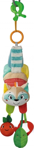 Mapache de peluche con clip para colgar BABY CLEMENTONI