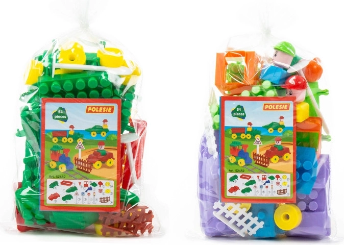 juego de construcción pequeño viajero 54 piezas
